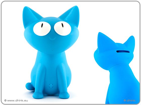Modrá kasička kočka Silly
