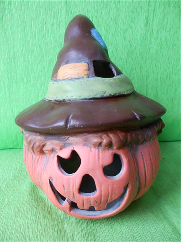 Halloweenská dýně s kloboukem