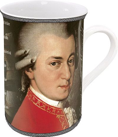 hrnek Mozart z profilu