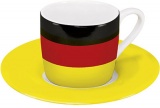 Hrnek na espresso s německou vlajkou