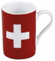 Hrnek na minipresso se švýcarskou vlajkou