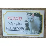 Tabulka Tady bydlí blondýna
