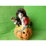 Halloweenská dýně - čarodějnice na dýni 