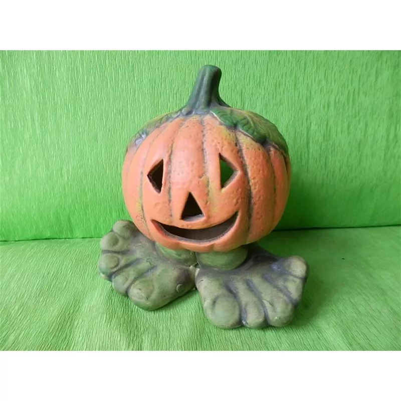 Halloweenská dýně malá na nohách  barevná