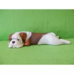 Soška pes - hnědý buldog