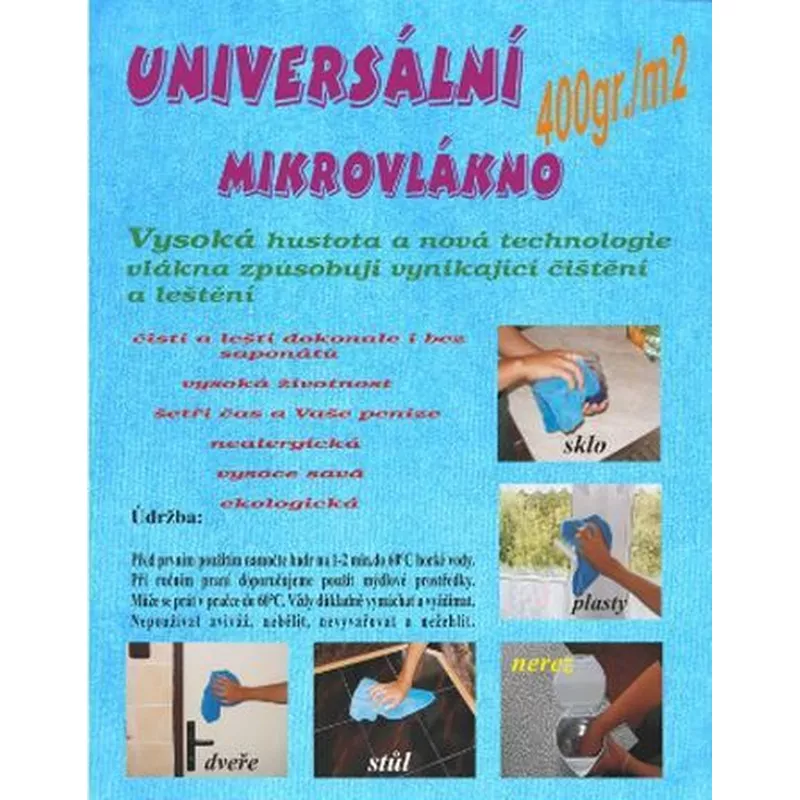 Univerzální mikrovlákno 35x35 CENTRUM SERVICE