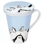 Globetrotter/Penguin - hrnek s víčkem - tučňák