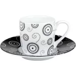 Circle white - espresso