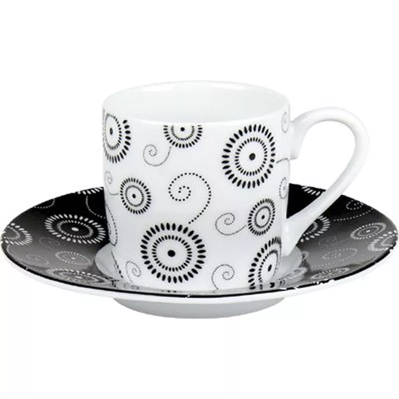 Circle white - espresso