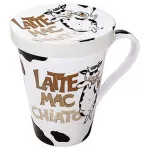 Hrnek s víčkem Mr. Latte Mac Chiato  - Býk