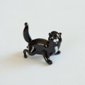 Skleněná soška černá kočka