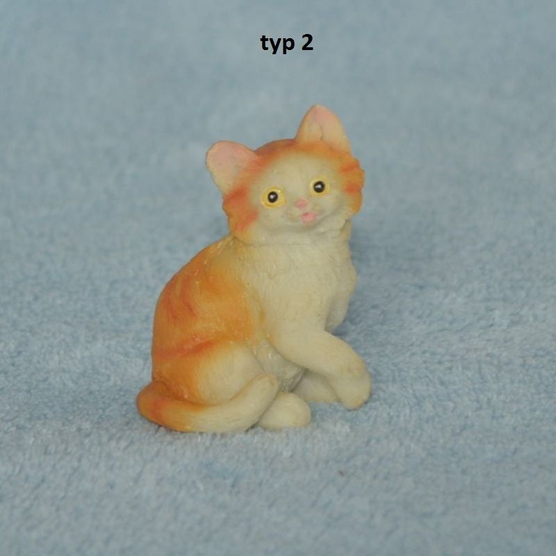 Soška kočka barevná - typ 2