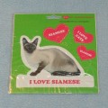 VELKÉ SAMOLEPKY SIAMESE - kočka siamská