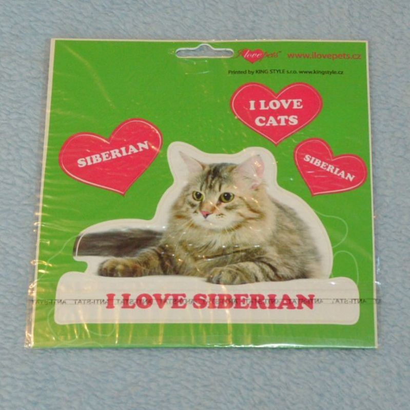 VELKÉ SAMOLEPKY SIBERIAN - kočka sibiřská